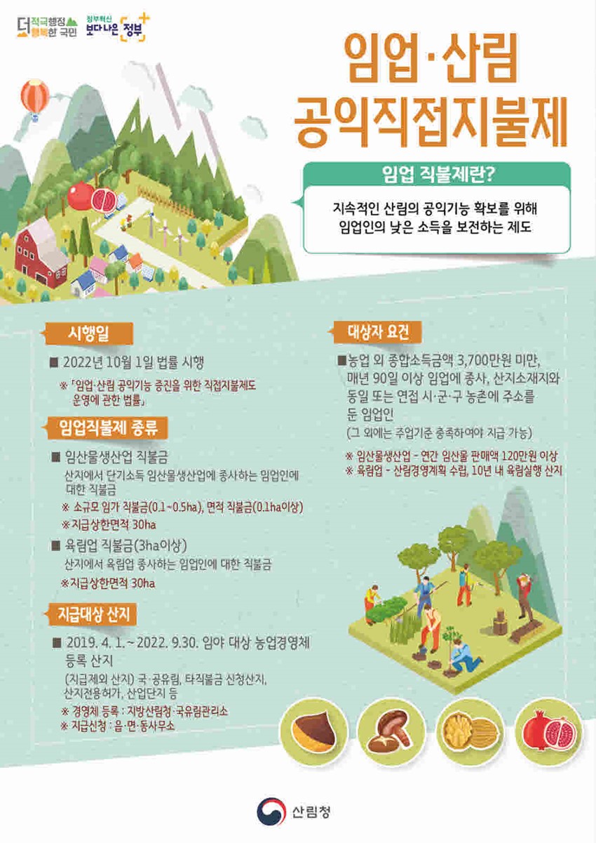 1.임야대상 농업경영체(임업경영체) 등록 협조